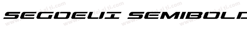 SegoeUI SemiboldItalic字体转换